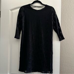 Black lace dress